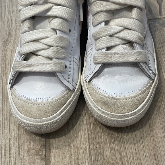 Nike Blazer Low ‘77 Jumbo Shoes White Pink Oxford Rose Whisper Sz 7.5 - Picture 9 of 12